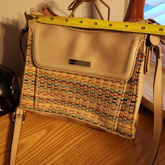 Liz Claiborne Tan and Multicolor Crossbody Bag - Picture 11 of 11
